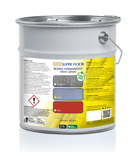 SUPER FLOOR GRIGIO Resina permanente grigia 